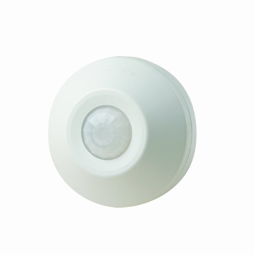 Leviton ODC0S-I1W Self-Contained Ceiling-Mount Occupancy Sensor and Switching Relay 1000,- Watt 120V