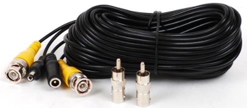 VideoSecu Video & Power 50 Feet BNC RCA Cable for Security Cameras 1JD