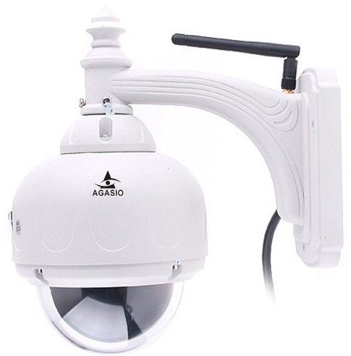 Agasio A622W Outdoor Wireless Pan/Tilt IP Camera with IR-Cut Off