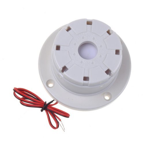 12V Wall Ceiling Mount Dual Tone Indoor Piezo Siren For Security Alarm Systems