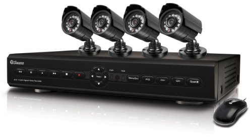 Swann SWDVK-425504 S 4-Channel Digital Video Recorder with Smartphone Viewing and 4 x PRO-550 Cameras