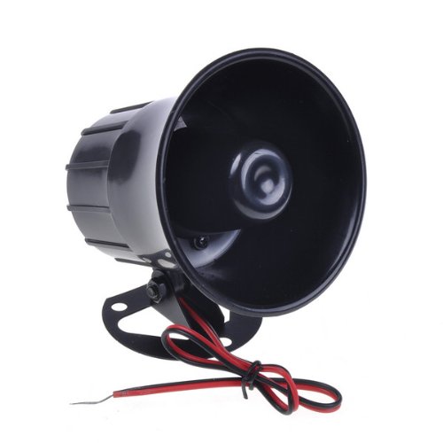 BestDealUSA Black Electronic Car Siren Horn Loud Speaker Alarm 12V