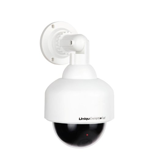 UniquExceptional UDC6 Outdoor Dome Fake Security Camera with BLINKING LIGHT