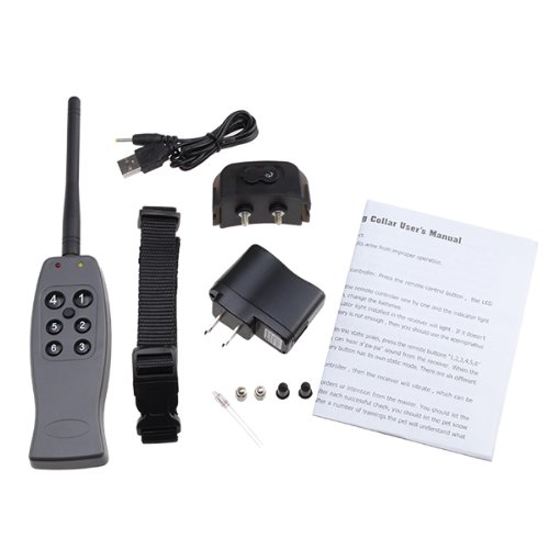 REMOTE CONTROL 6 level DOG TRAINING SHOCK COLLAR WITH ANTI-BARK Control